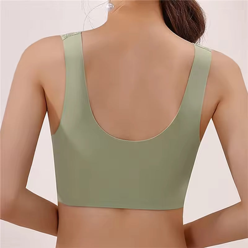 Women Large Size Soft Cups Before The Button